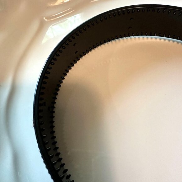 Navy Rhinestone-Studded Headband With Brown Leopard Print Accent NWOT - Picture 4 of 4